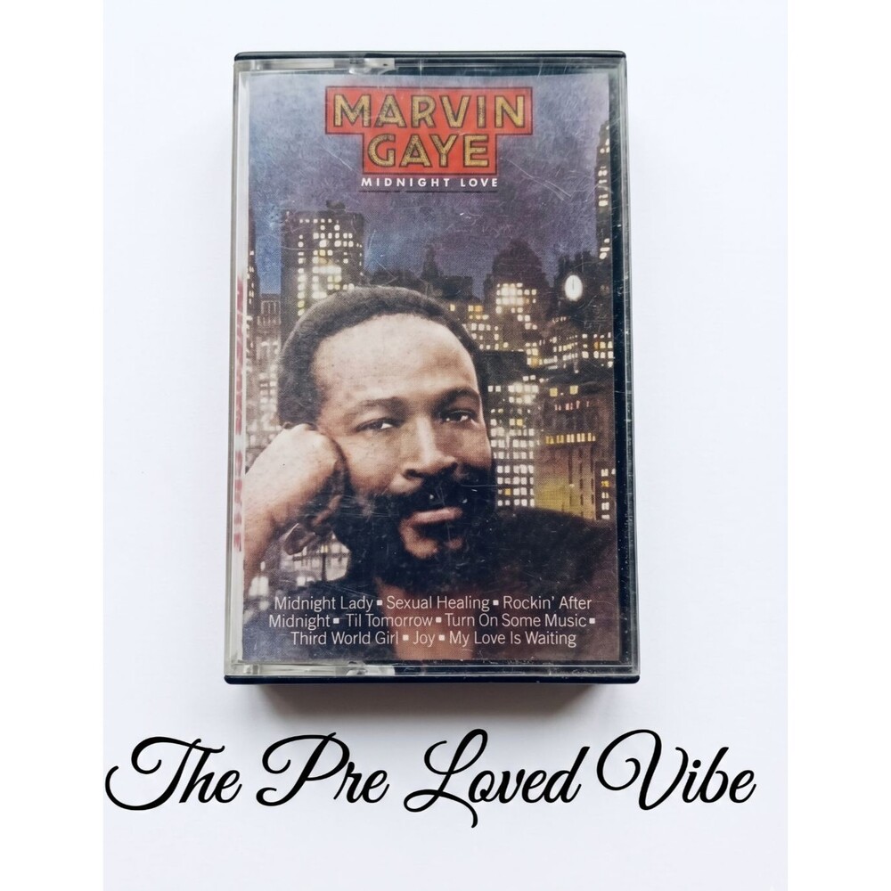 Marvin Gaye Cassette Tape Midnight Love 1982